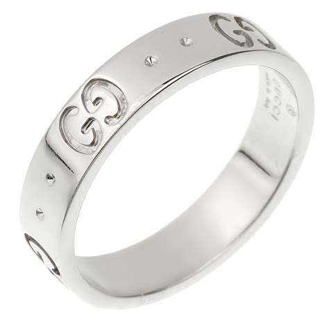 gucci wide ring|Gucci icon ring white gold.